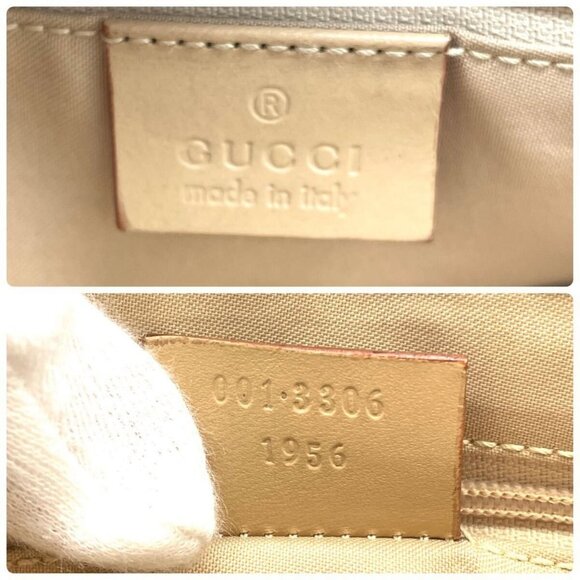 Authentic GUCCI GG Monogram Web Jackie O Hobo Pink Shoulder Bag Sherry Leather - Picture 7 of 7